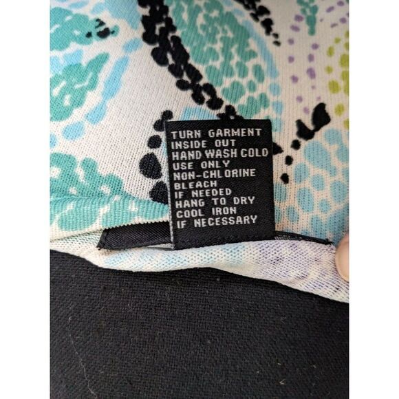 CDP & Co. Floral Lightweight Tight Knit 3/4 Sleeve Sweater with Sequins - M - Picture 9 of 9